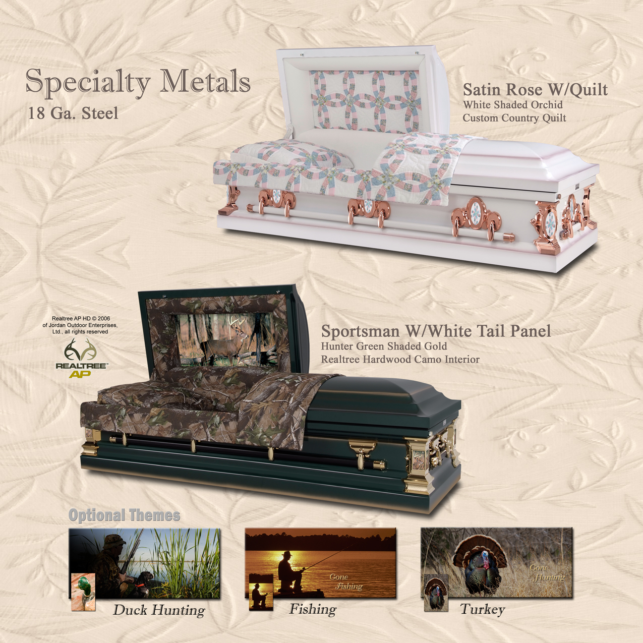 Speciality Metals (Satin Rose Quilt Sportsman) 24x24 PROOF